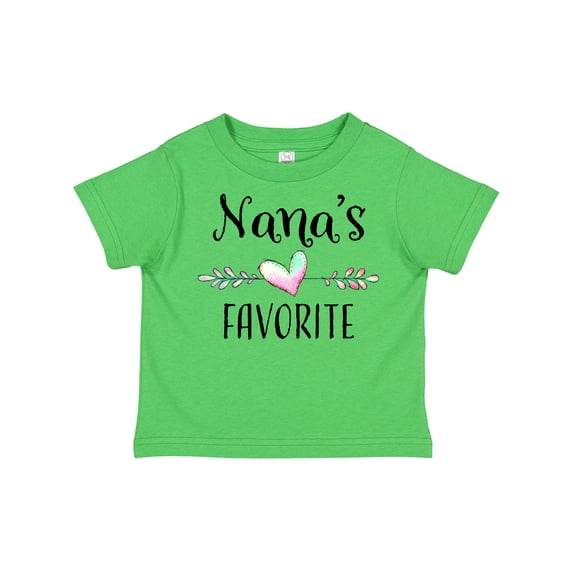 Inktastic Nana's Favorite- Heart Grandchild Boys or Girls Toddler T-Shirt