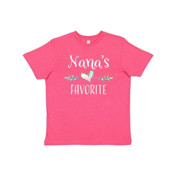 Inktastic Nana's Favorite Heart Grandchild Youth T-Shirt
