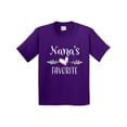 thumbnail image 1 of Inktastic Nana's Favorite Heart Grandchild Youth T-Shirt, 1 of 5