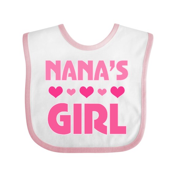 Inktastic Nana's Girl Grandchild Girls Baby Bib