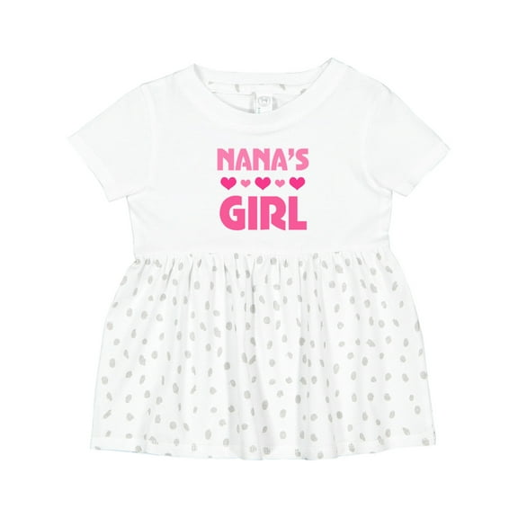 Inktastic Nana's Girl Grandchild Girls Baby Dress
