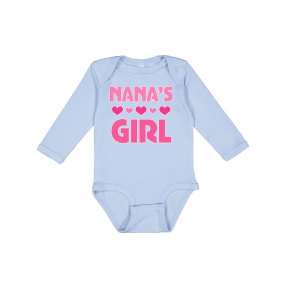 Inktastic Nana's Girl Grandchild Girls Long Sleeve Baby Bodysuit