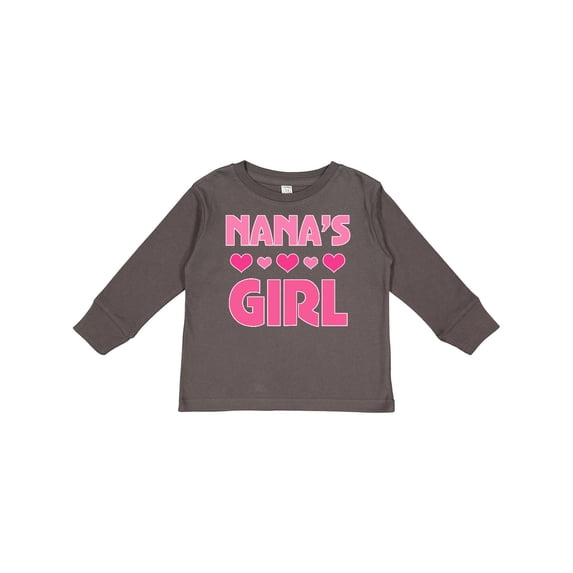 Inktastic Nana's Girl Grandchild Girls Long Sleeve Toddler T-Shirt
