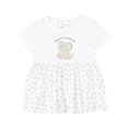 thumbnail image 1 of Inktastic Nana's Lil' Peanut Polka Dot Elephant Girls Baby Dress, 1 of 5