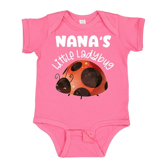 Inktastic Nana's Little Ladybug Boys or Girls Baby Bodysuit