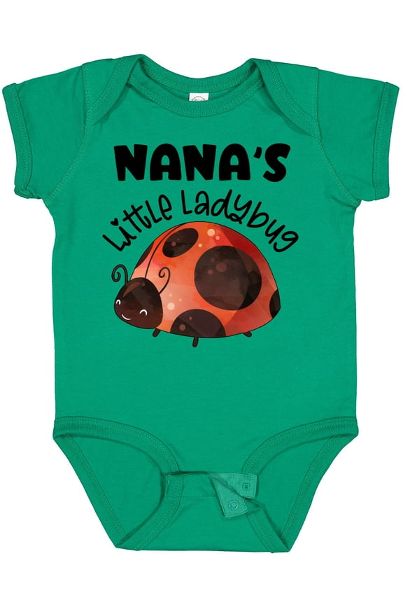 Nana's Little Ladybug Boys or Girls Baby Bodysuit