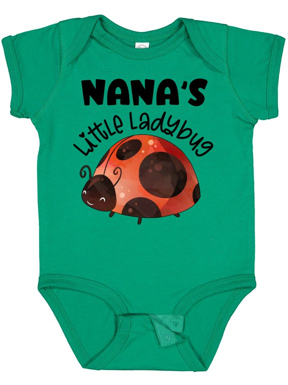 Inktastic Nana's Little Ladybug Boys or Girls Baby Bodysuit