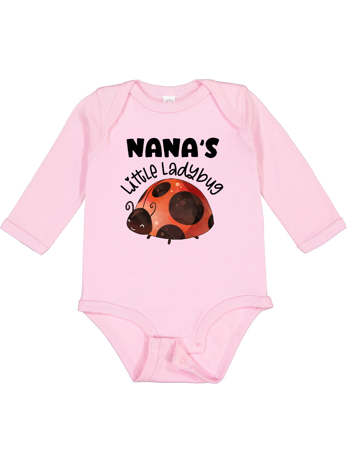 Inktastic Nana's Little Ladybug Boys or Girls Long Sleeve Baby
