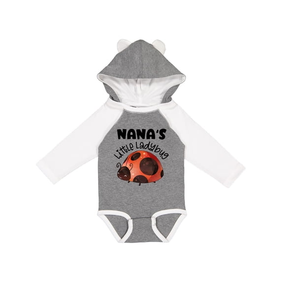 Inktastic Nana's Little Ladybug Boys or Girls Long Sleeve Baby Bodysuit