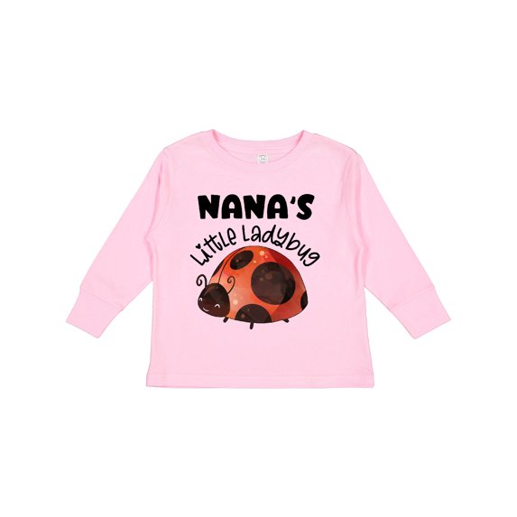 Inktastic Nana's Little Ladybug Boys or Girls Long Sleeve Toddler T-Shirt