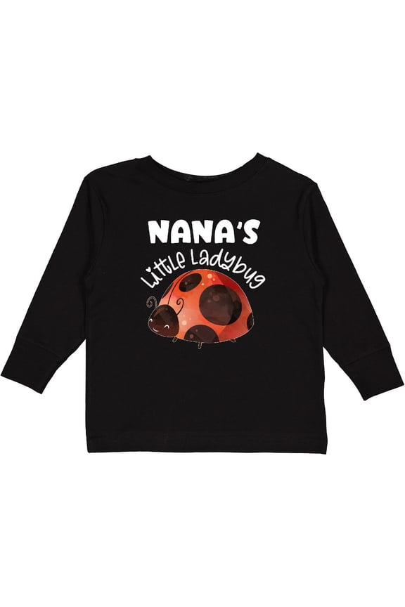Nana's Little Ladybug Boys or Girls Long Sleeve Toddler T-Shirt