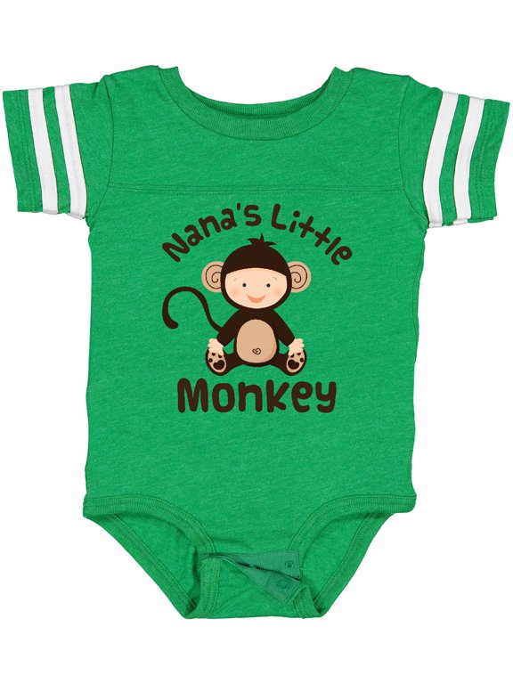 Nana's Little Monkey Boys or Girls Baby Bodysuit