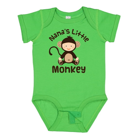 Inktastic Nana's Little Monkey Boys or Girls Baby Bodysuit
