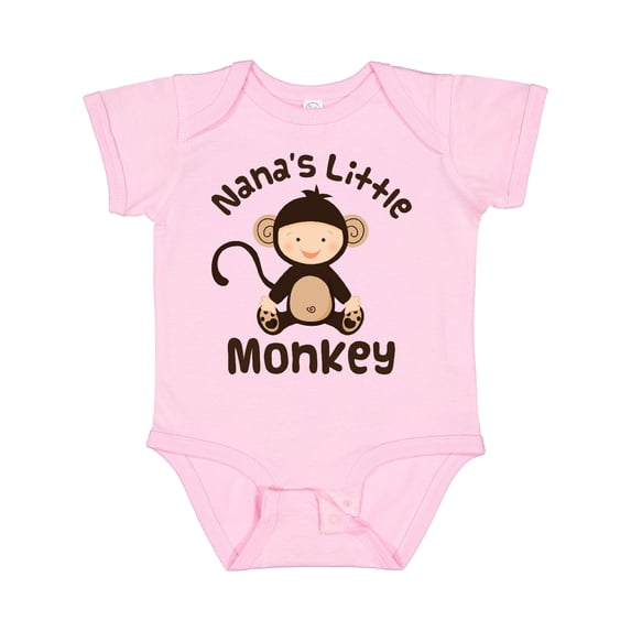 Inktastic Nana's Little Monkey Boys or Girls Baby Bodysuit