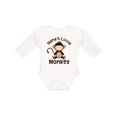 thumbnail image 1 of Inktastic Nana's Little Monkey Boys or Girls Long Sleeve Baby Bodysuit, 1 of 5