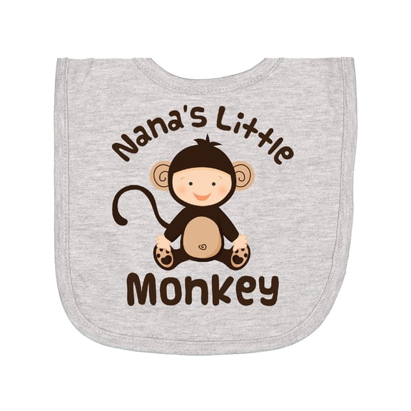 Inktastic Nana's Little Monkey Newborn Bib