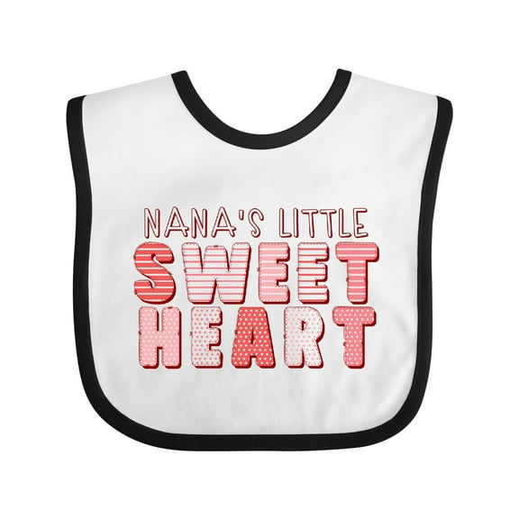 Inktastic Nana's Little Sweet Heart Boys or Girls Baby Bib