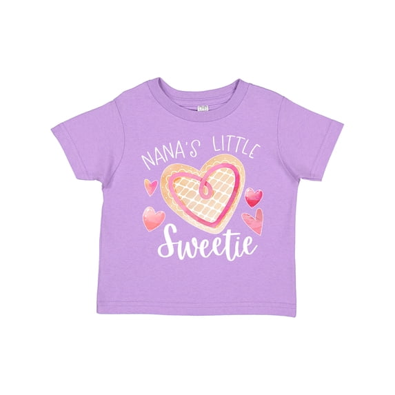 Inktastic Nana's Little Sweetie with Pink Heart Cookie Boys or Girls Toddler T-Shirt