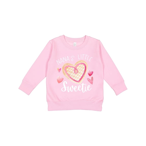 Inktastic Nana's Little Sweetie with Pink Heart Cookie Toddler Sweatshirt
