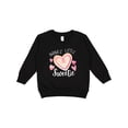 thumbnail image 1 of Inktastic Nana's Little Sweetie with Pink Heart Cookie Toddler Sweatshirt, 1 of 4