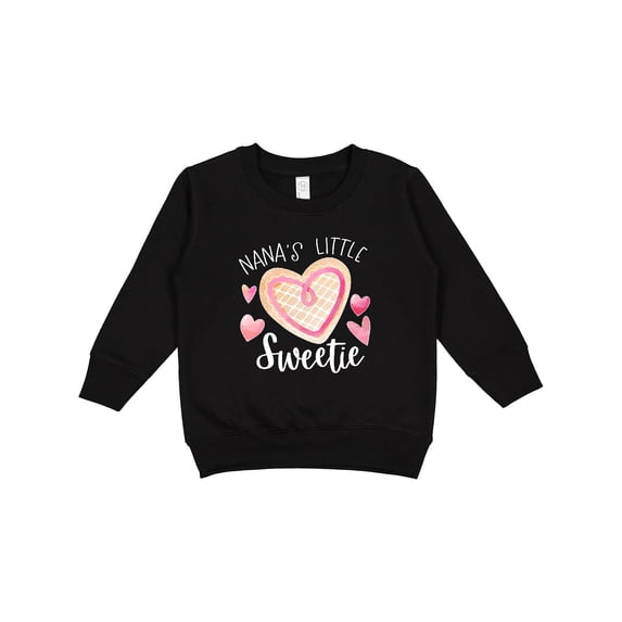 Inktastic Nana's Little Sweetie with Pink Heart Cookie Toddler Sweatshirt