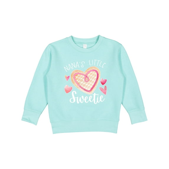 Inktastic Nana's Little Sweetie with Pink Heart Cookie Toddler Sweatshirt
