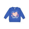 thumbnail image 1 of Inktastic Nana's Little Sweetie with Pink Heart Cookie Toddler Sweatshirt, 1 of 4