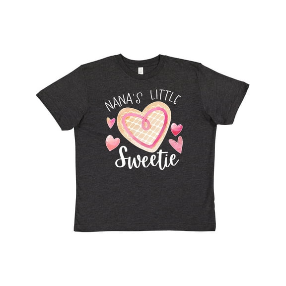 Inktastic Nana's Little Sweetie with Pink Heart Cookie Youth T-Shirt