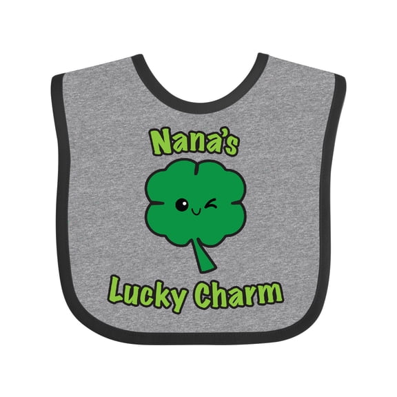 Inktastic Nana's Lucky Charm Boys or Girls Baby Bib