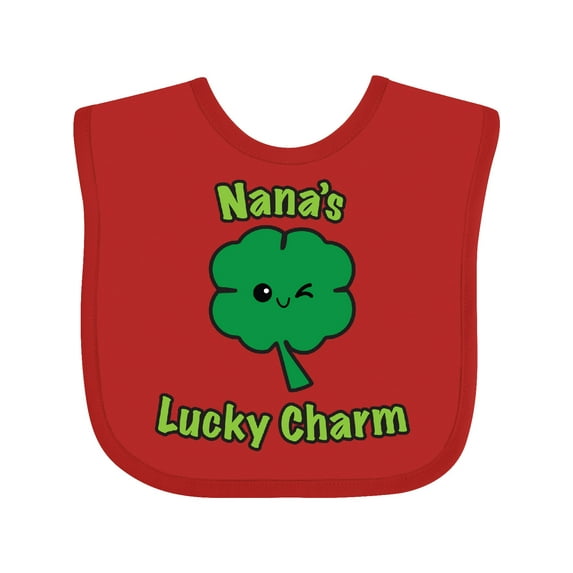 Inktastic Nana's Lucky Charm Boys or Girls Baby Bib