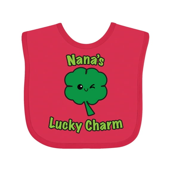 Inktastic Nana's Lucky Charm Boys or Girls Baby Bib