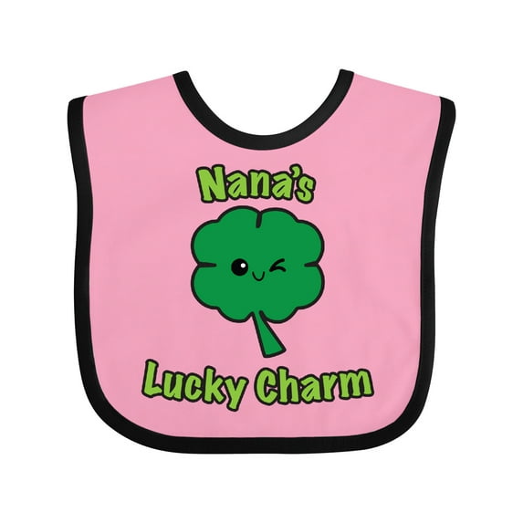 Inktastic Nana's Lucky Charm Boys or Girls Baby Bib