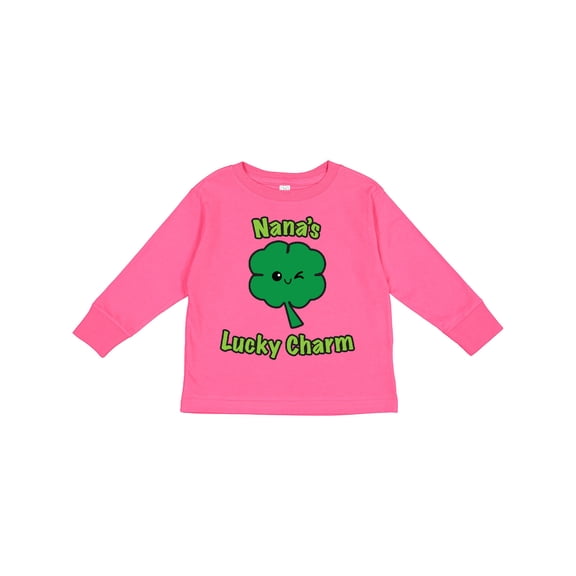 Inktastic Nana's Lucky Charm Boys or Girls Long Sleeve Toddler T-Shirt