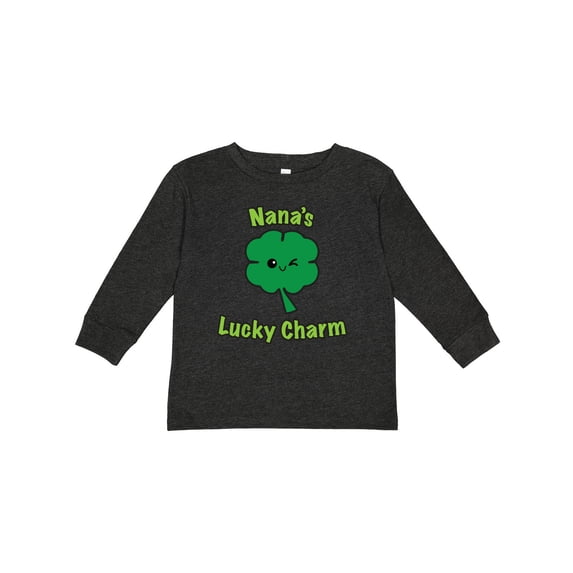 Inktastic Nana's Lucky Charm Boys or Girls Long Sleeve Toddler T-Shirt