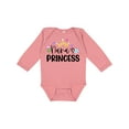thumbnail image 1 of Inktastic Nana's Princess Crown and Flowers Girls Long Sleeve Baby Bodysuit, 1 of 5