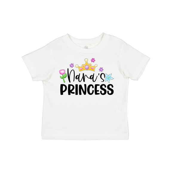 Inktastic Nana's Princess Crown and Flowers Girls Toddler T-Shirt