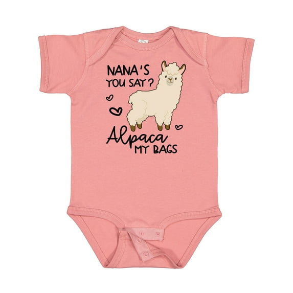 Inktastic Nana's You Say Alpaca My Bags Boys or Girls Baby Bodysuit