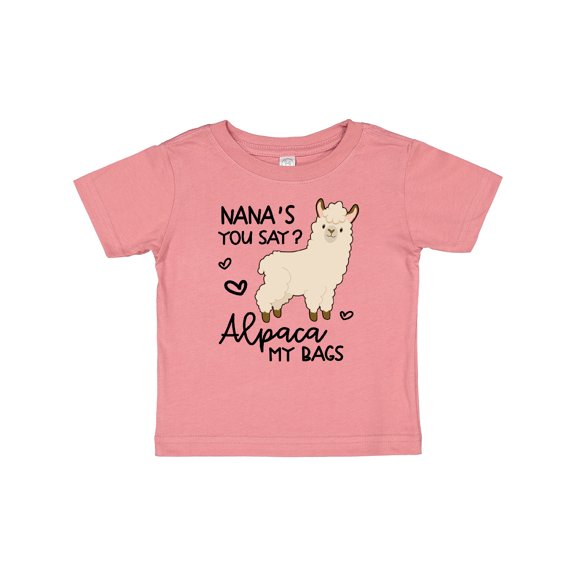 Inktastic Nana's You Say Alpaca My Bags Boys or Girls Baby T-Shirt