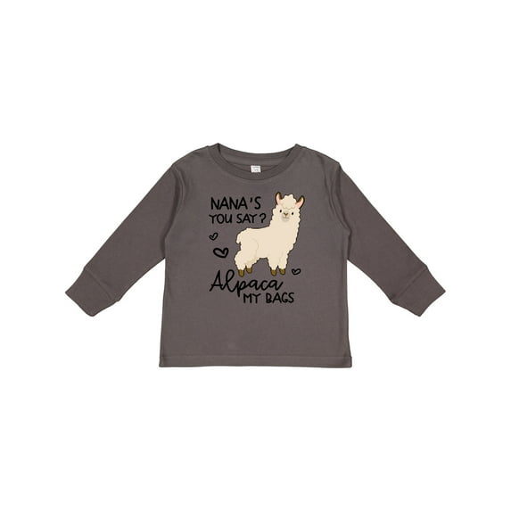 Inktastic Nana's You Say Alpaca My Bags Boys or Girls Long Sleeve Toddler T-Shirt