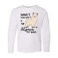 thumbnail image 1 of Inktastic Nana's You Say Alpaca My Bags Long Sleeve Youth T-Shirt, 1 of 5