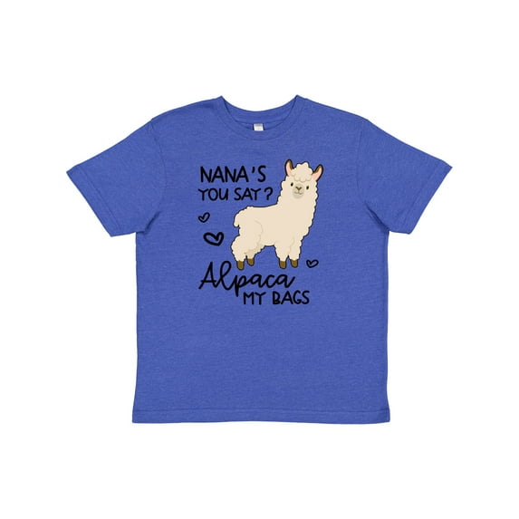 Inktastic Nana's You Say Alpaca My Bags Youth T-Shirt
