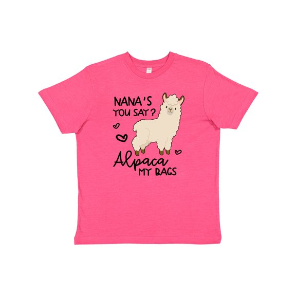 Inktastic Nana's You Say Alpaca My Bags Youth T-Shirt