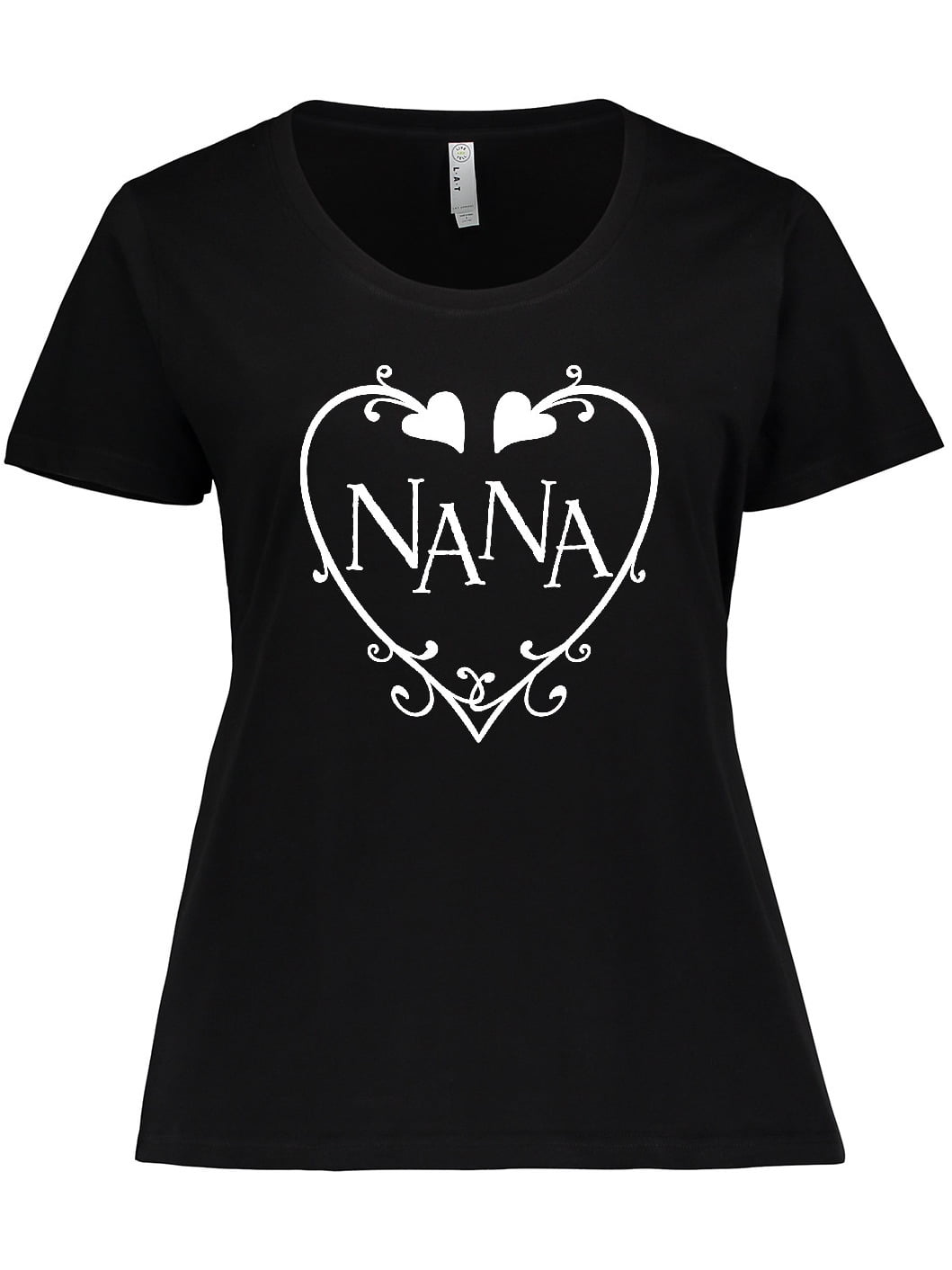 Inktastic Nana with Hearts and Swirls Women's Plus Size T-Shirt
