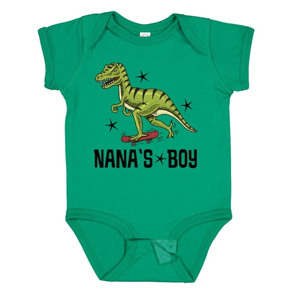 Inktastic Nanas Boy Grandson Dinosaur Boys Baby Bodysuit