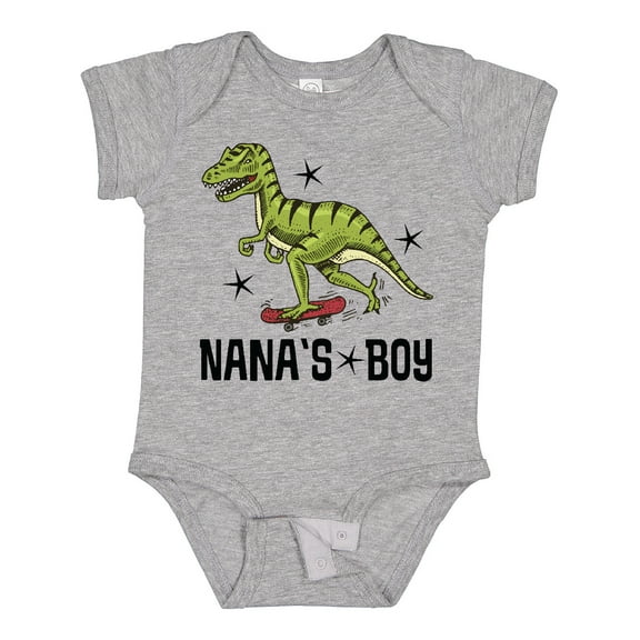 Inktastic Nanas Boy Grandson Dinosaur Boys Baby Bodysuit