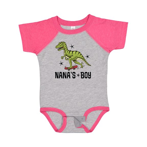 Inktastic Nanas Boy Grandson Dinosaur Boys Baby Bodysuit