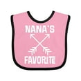 thumbnail image 1 of Inktastic Nanas Favorite Grandson Boys or Girls Baby Bib, 1 of 4