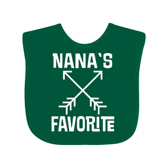 Inktastic Nanas Favorite Grandson Boys or Girls Baby Bib