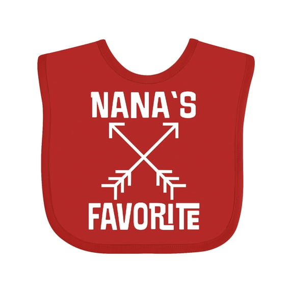 Inktastic Nanas Favorite Grandson Boys or Girls Baby Bib