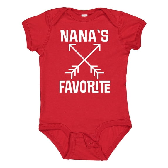 Inktastic Nanas Favorite Grandson Boys or Girls Baby Bodysuit